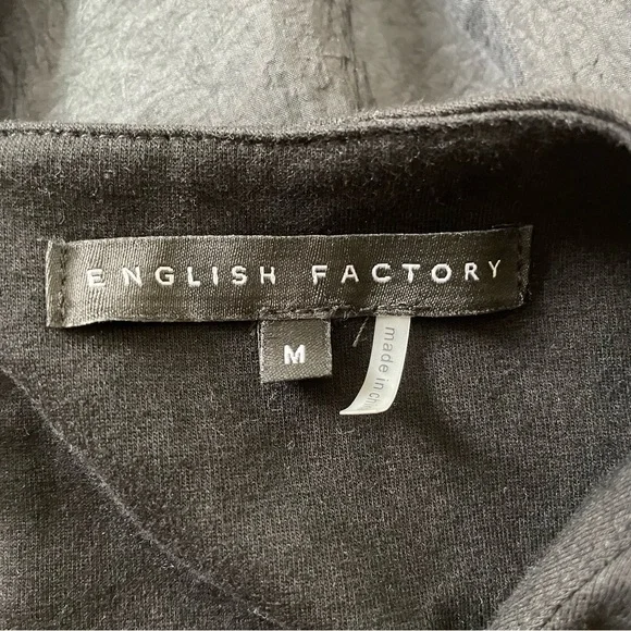 Sold! English Factory Black Puff Sleeve Mini Dress - Picture 13 of 14